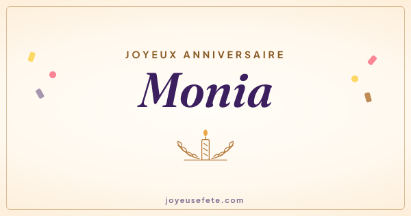Image « Joyeux anniversaire Monia » au format large