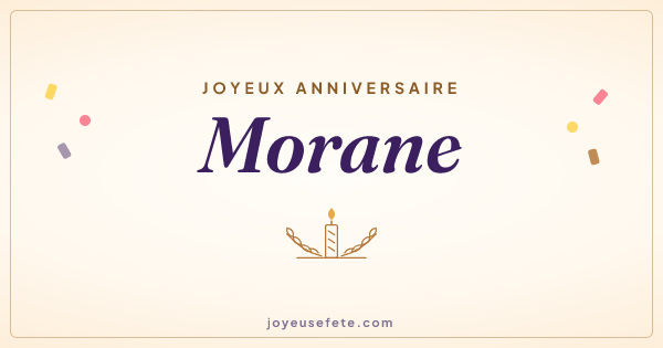 Image « Joyeux anniversaire Morane » au format large
