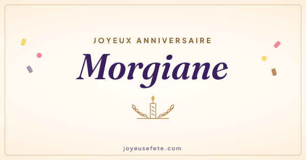Image « Joyeux anniversaire Morgiane » au format large