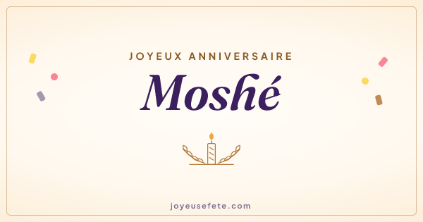 Image « Joyeux anniversaire Moshé » au format large