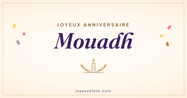 Image « Joyeux anniversaire Mouadh » au format large