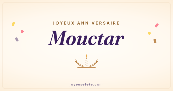 Image « Joyeux anniversaire Mouctar » au format large