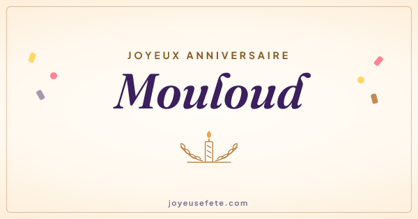 Image « Joyeux anniversaire Mouloud » au format large