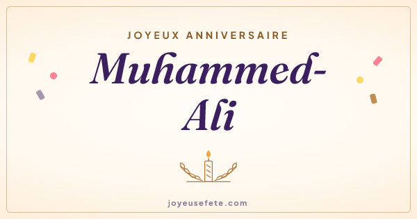 Image « Joyeux anniversaire Muhammed-Ali » au format large