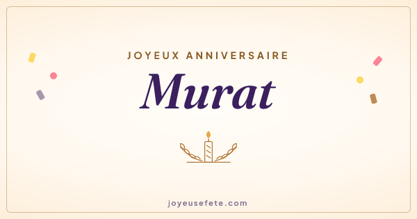 Image « Joyeux anniversaire Murat » au format large