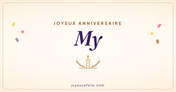 Image « Joyeux anniversaire My » au format large