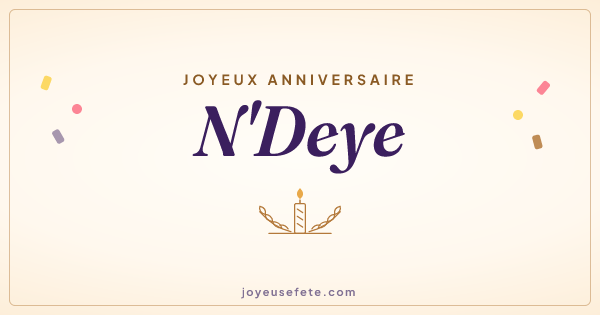 Image « Joyeux anniversaire N'Deye » au format large