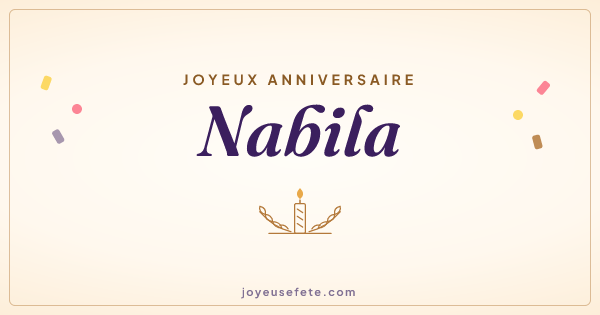 Image « Joyeux anniversaire Nabila » au format large