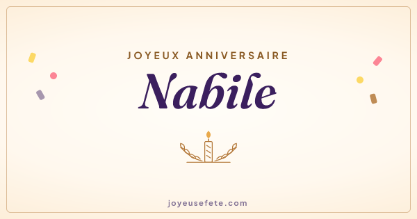 Image « Joyeux anniversaire Nabile » au format large