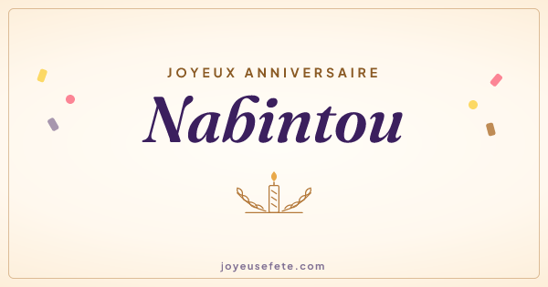 Image « Joyeux anniversaire Nabintou » au format large
