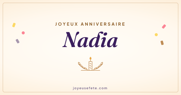 Image « Joyeux anniversaire Nadia » au format large