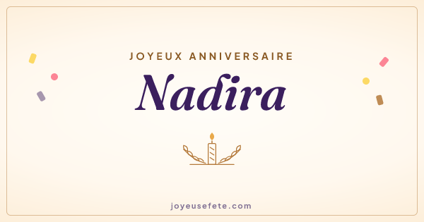 Image « Joyeux anniversaire Nadira » au format large