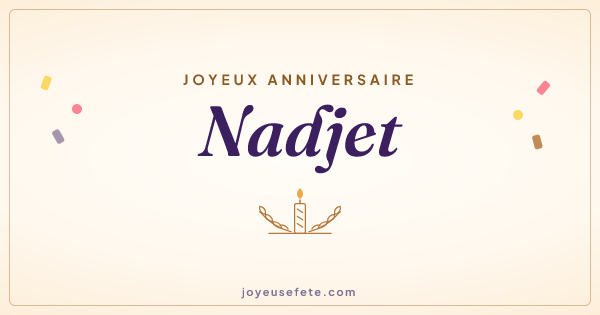 Image « Joyeux anniversaire Nadjet » au format large