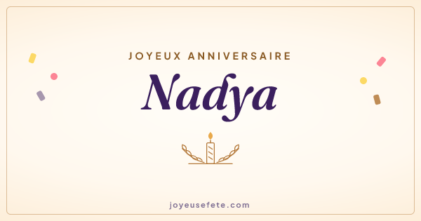Image « Joyeux anniversaire Nadya » au format large