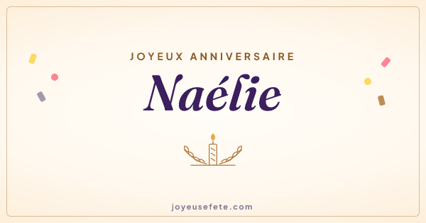 Image « Joyeux anniversaire Naélie » au format large