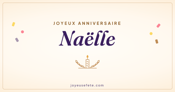 Image « Joyeux anniversaire Naëlle » au format large
