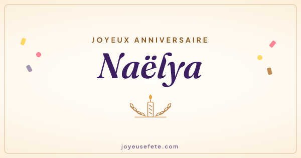 Image « Joyeux anniversaire Naëlya » au format large