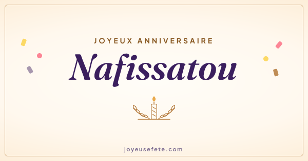 Image « Joyeux anniversaire Nafissatou » au format large