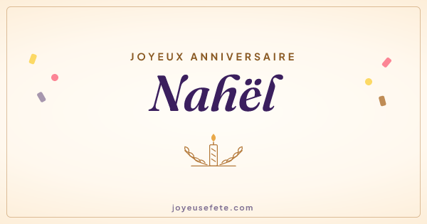 Image « Joyeux anniversaire Nahël » au format large