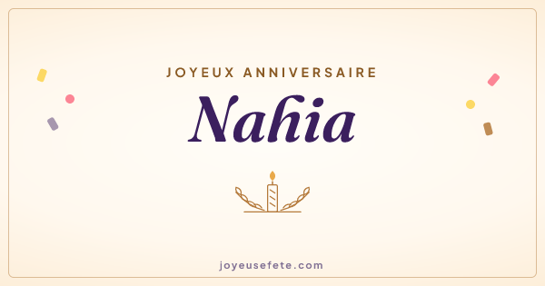 Image « Joyeux anniversaire Nahia » au format large