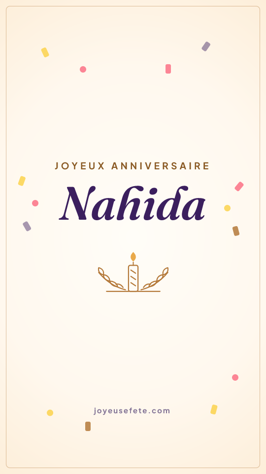 Image « Joyeux anniversaire Nahida » au format story