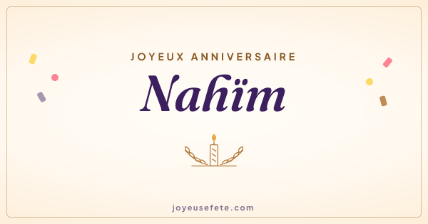 Image « Joyeux anniversaire Nahïm » au format large