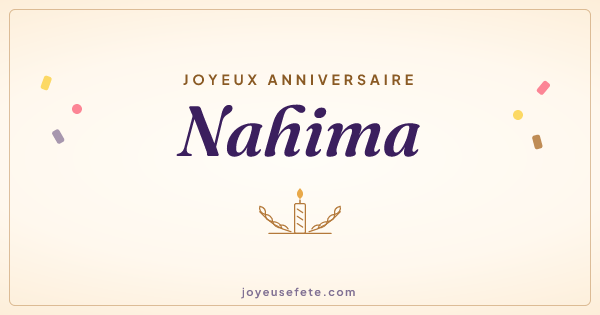 Image « Joyeux anniversaire Nahima » au format large