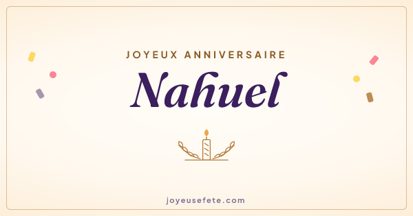 Image « Joyeux anniversaire Nahuel » au format large