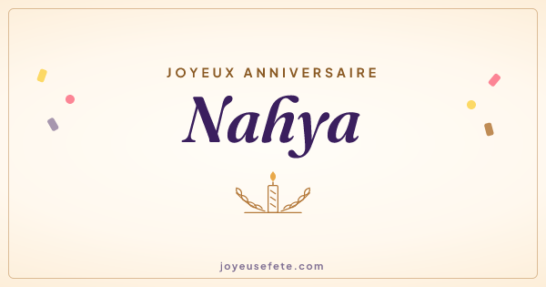 Image « Joyeux anniversaire Nahya » au format large