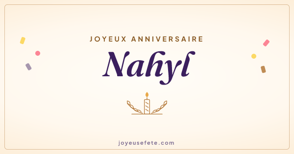 Image « Joyeux anniversaire Nahyl » au format large