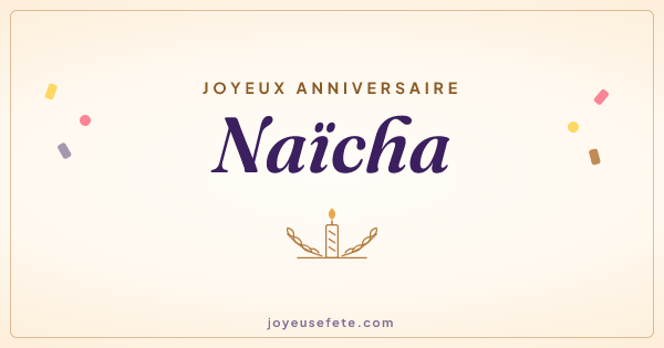 Image « Joyeux anniversaire Naïcha » au format large