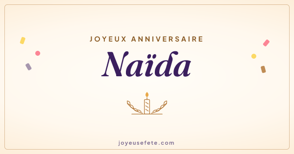 Image « Joyeux anniversaire Naïda » au format large