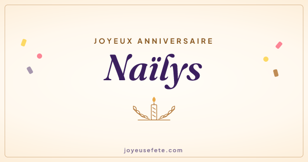 Image « Joyeux anniversaire Naïlys » au format large