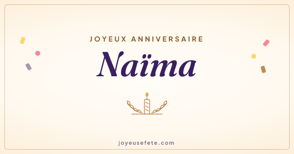 Image « Joyeux anniversaire Naïma » au format large