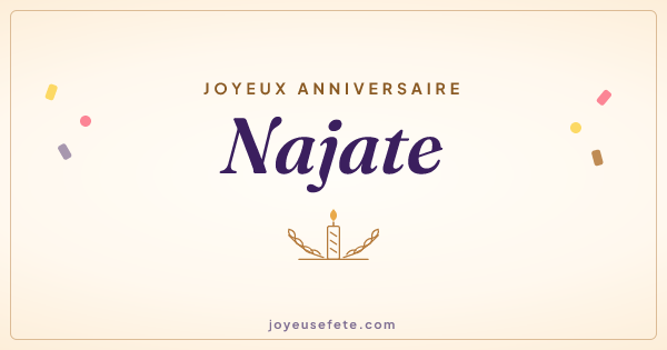 Image « Joyeux anniversaire Najate » au format large