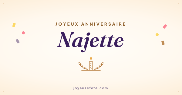 Image « Joyeux anniversaire Najette » au format large