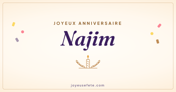 Image « Joyeux anniversaire Najim » au format large