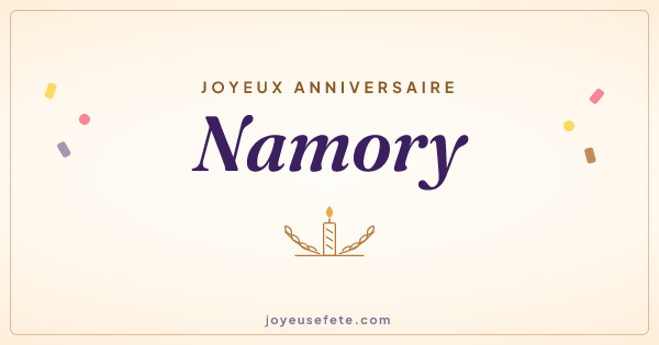 Image « Joyeux anniversaire Namory » au format large