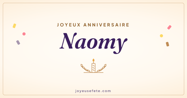 Image « Joyeux anniversaire Naomy » au format large