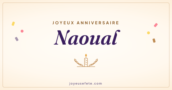 Image « Joyeux anniversaire Naoual » au format large