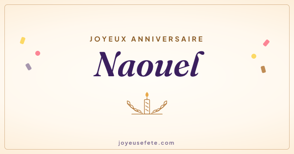 Image « Joyeux anniversaire Naouel » au format large