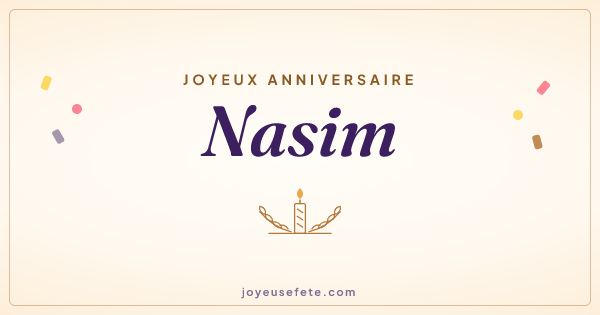 Image « Joyeux anniversaire Nasim » au format large