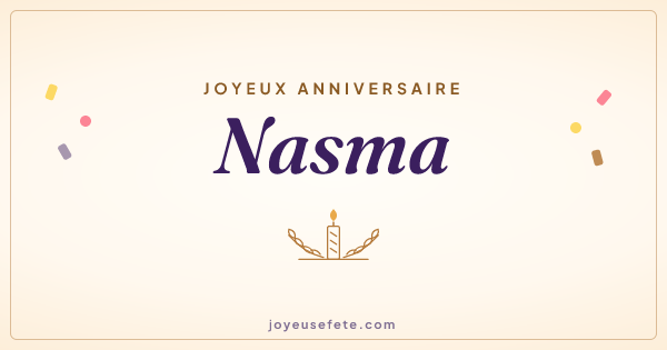 Image « Joyeux anniversaire Nasma » au format large