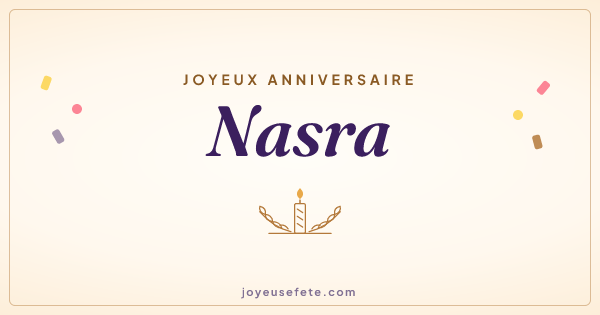 Image « Joyeux anniversaire Nasra » au format large