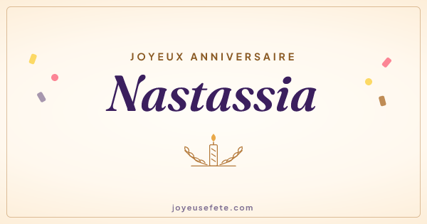 Image « Joyeux anniversaire Nastassia » au format large