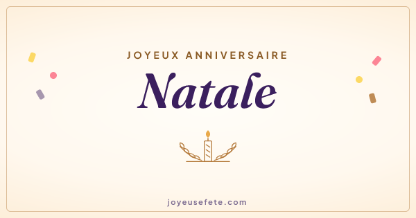 Image « Joyeux anniversaire Natale » au format large