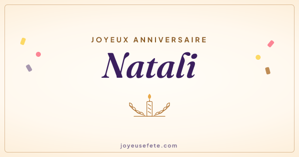 Image « Joyeux anniversaire Natali » au format large