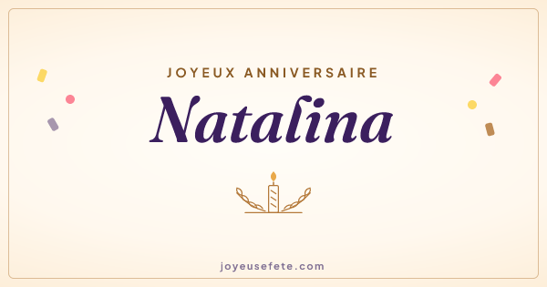 Image « Joyeux anniversaire Natalina » au format large