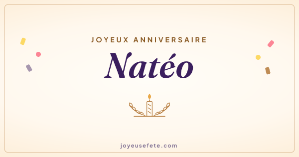 Image « Joyeux anniversaire Natéo » au format large