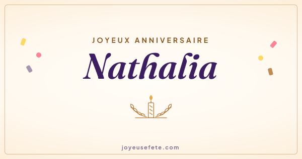 Image « Joyeux anniversaire Nathalia » au format large
